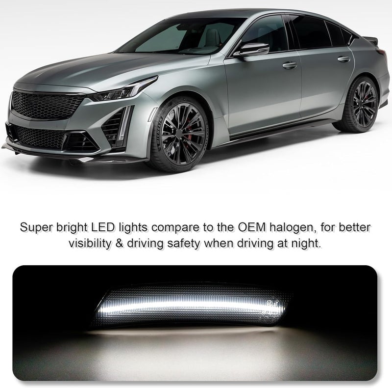 SHINEFIT Smoked LED Side Marker Light Replacement for 2020-2025 CT5 - Image 2
