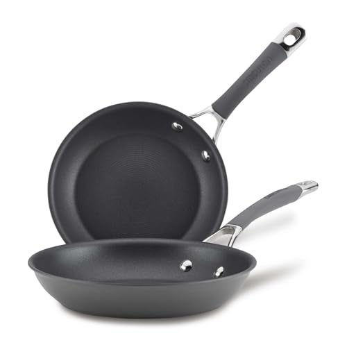 Circulon 83905 Radiance hard anodized Nonstick Frying pan set  Skillet Set  85 Inch and 10 Inch Gray