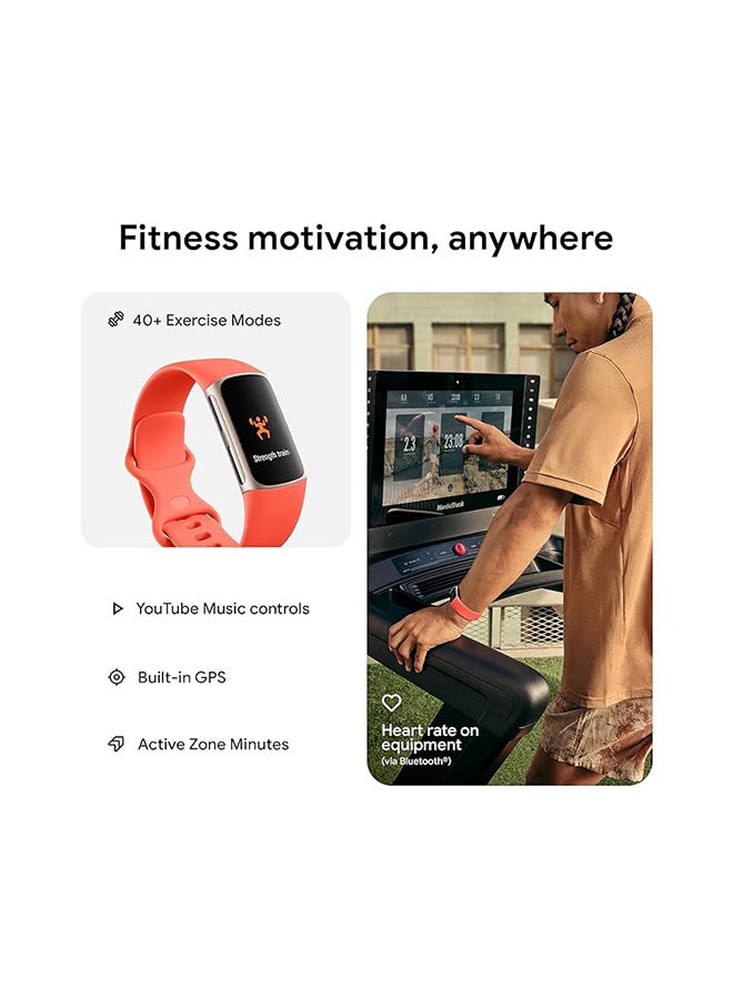 Fitbit Charge 6 Advanced Fitness + Health Tracker Obsidian / Black Aluminium - Image 5