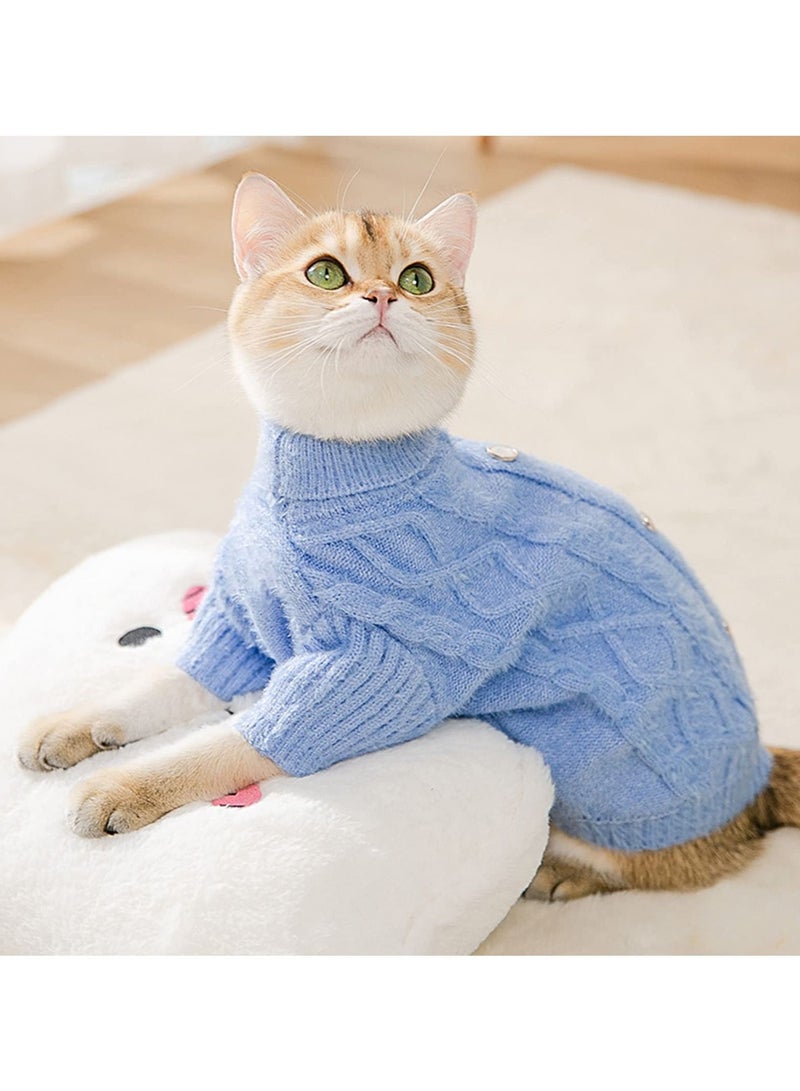 SYOSI SYOSI, Dog Sweater, Pet Clothes, Imitation Mink Velvet Jumper, Puppy Cat Warm Knit Sweatshirts for Doggy Chihuahua Cute Small Medium Breed Pets (M)  - Image 4