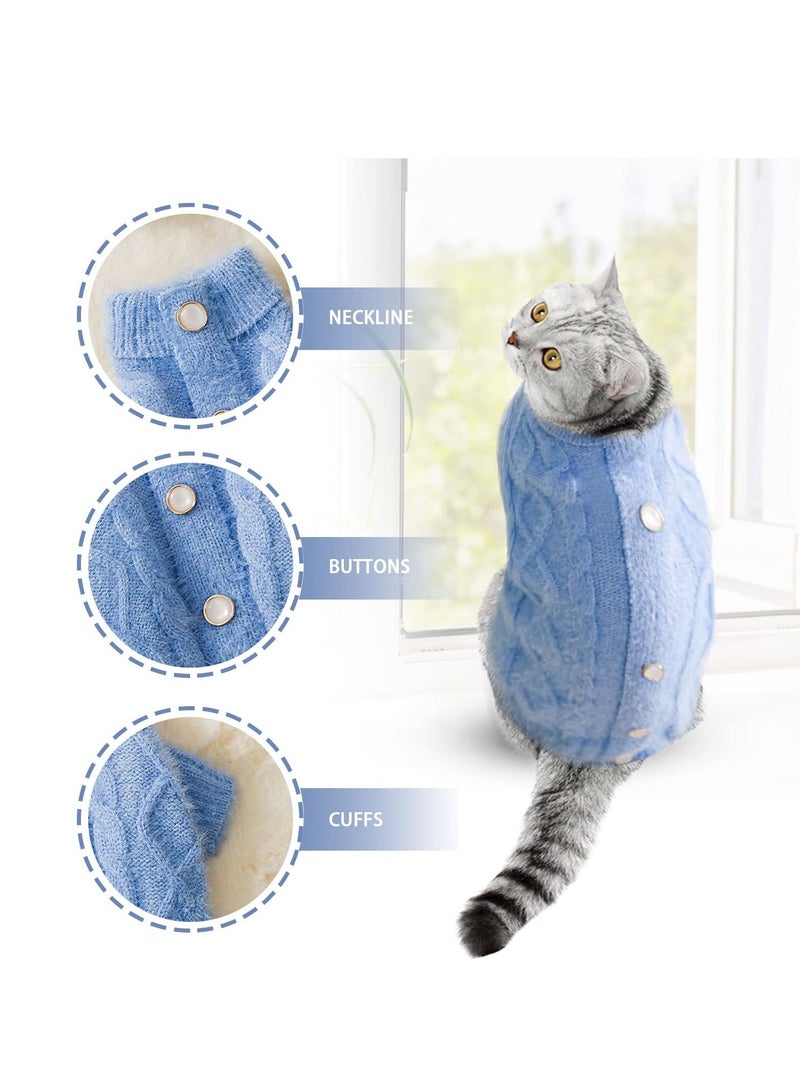 SYOSI SYOSI, Dog Sweater, Pet Clothes, Imitation Mink Velvet Jumper, Puppy Cat Warm Knit Sweatshirts for Doggy Chihuahua Cute Small Medium Breed Pets (M)  - Image 2