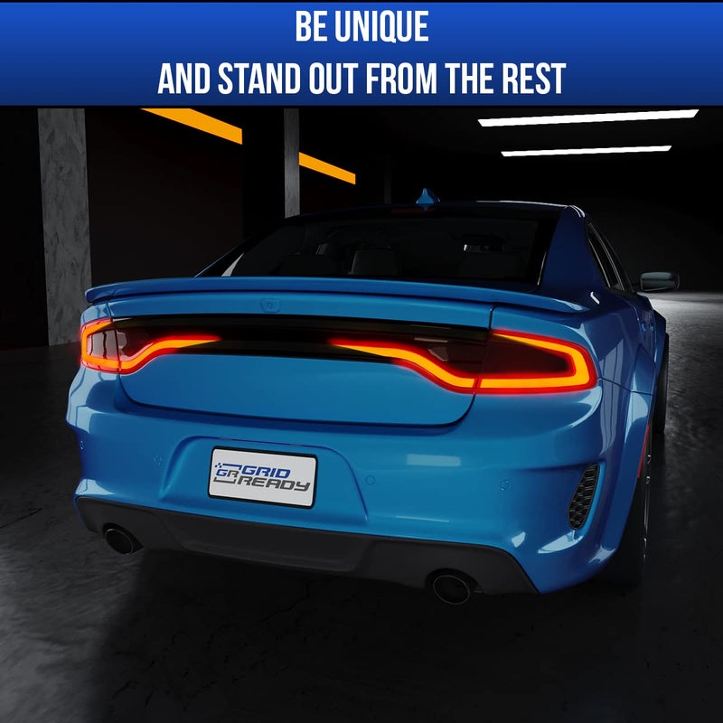GRIDREADY Tail Light Decal fits 2015-2023 Dodge Charger Accessories. Racetrack Sticker for 2015, 2016, 2017, 2018, 2019, 2020,2021, 2022, 2023 Model taillight Including sxt, rt, SRT, scat Pack etc. - Image 3