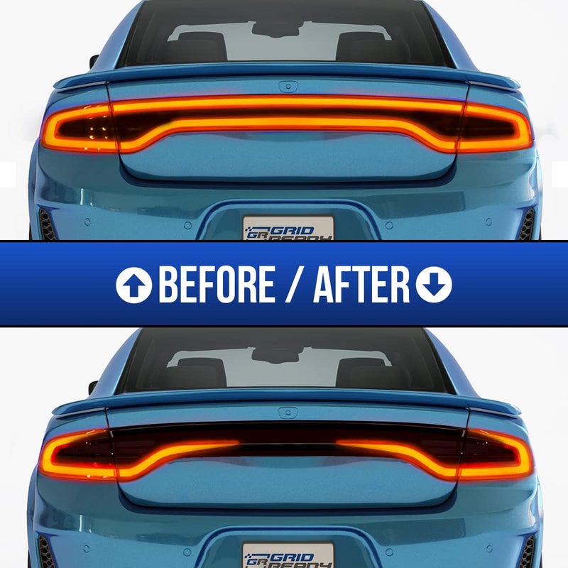 GRIDREADY Tail Light Decal fits 2015-2023 Dodge Charger Accessories. Racetrack Sticker for 2015, 2016, 2017, 2018, 2019, 2020,2021, 2022, 2023 Model taillight Including sxt, rt, SRT, scat Pack etc. - Image 2