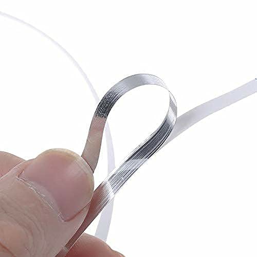 Chavda 50m Home Tile Sticker Waterproof Gap Sealing Tape Strip Adhesive Tile Decoration Floor Tape for Floor and Wall1cm x 50m Silver - Image 3