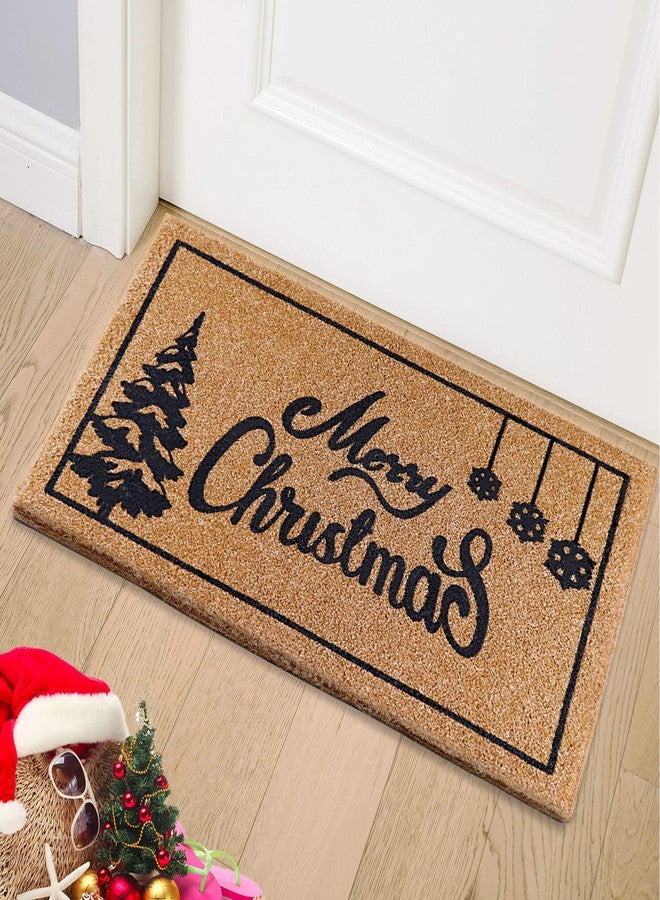 OurWarm Christmas Doormat 30 x 17 Inch Outdoor Welcome Mat , Coir Front Door Mat with Anti-Slip PVC Back, Resist Dirt Door mat Christmas Decor for Home Entryway Indoor - Image 1