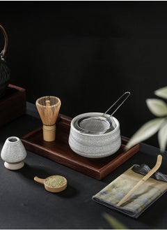 MissTiara Japanese Matcha Tea Set, 7Pcs Matcha Whisk Set with Matcha Bowl, Matcha Bamboo Whisk, Scoop, Whisk Holder, Stainless Steel Tea Sifter, Tea Making Kit Assorted  - Image 2