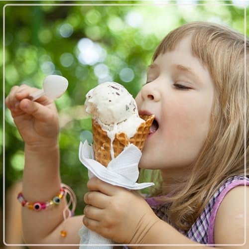 Nostalgia Electric Ice Cream Maker – Wood Bucket Parlor Style, Old Fashioned Soft Serve Ice Cream Machine Makes Frozen Yogurt or Gelato in Minutes - Fun Kitchen Appliance – White & Aqua - 4 Quart - Image 5