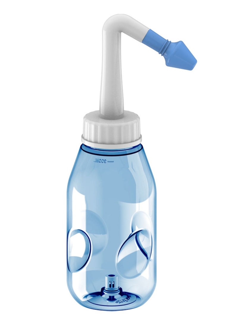 waterpulse Nose Wash Neti Pot Sachets Rinse Nasal Irrigation With Water Pulse Saline Bottle Blue 300ml - Image 1
