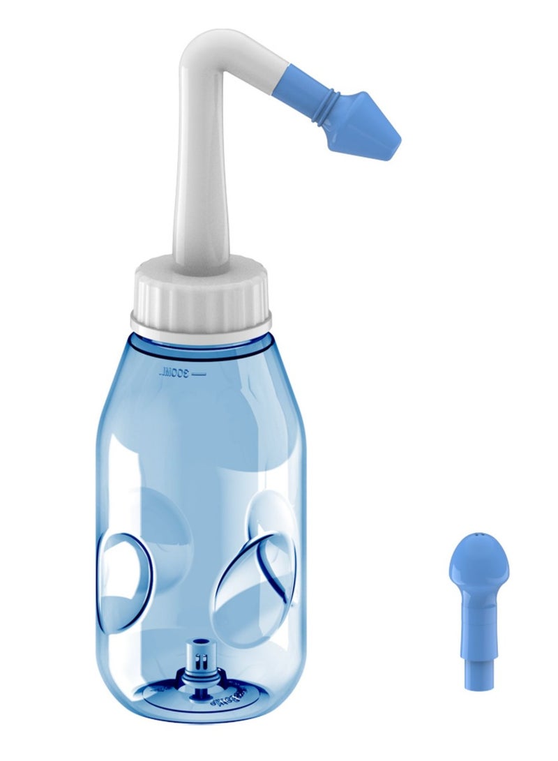 waterpulse Nose Wash Neti Pot Sachets Rinse Nasal Irrigation With Water Pulse Saline Bottle Blue 300ml - Image 2