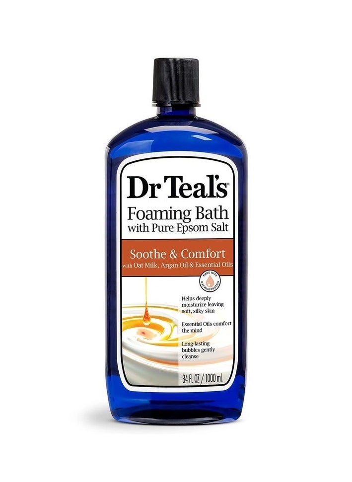 Dr. Teals Dr Teals Foaming Bath With Epsom Salt Oat Milk & Argan Oil 1000Ml 