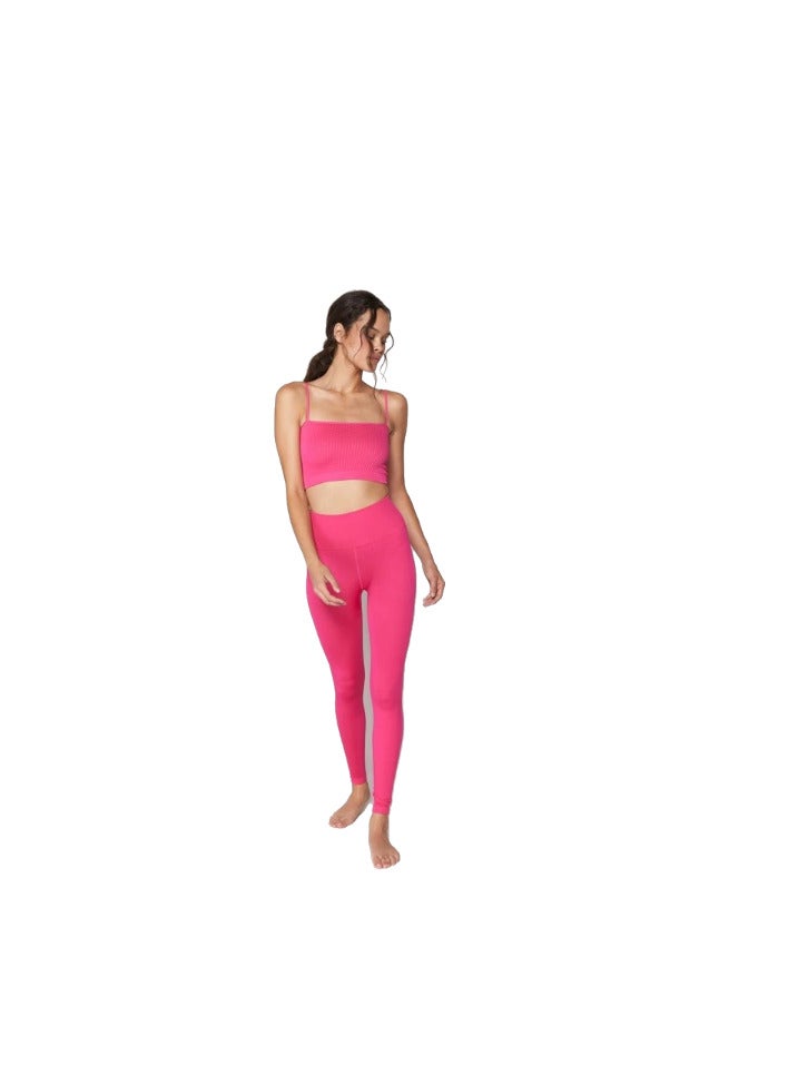 spiritual gangster LOVE SCULPT LEGGING RASPBERRY MEDIUM-LARGE  - Image 1