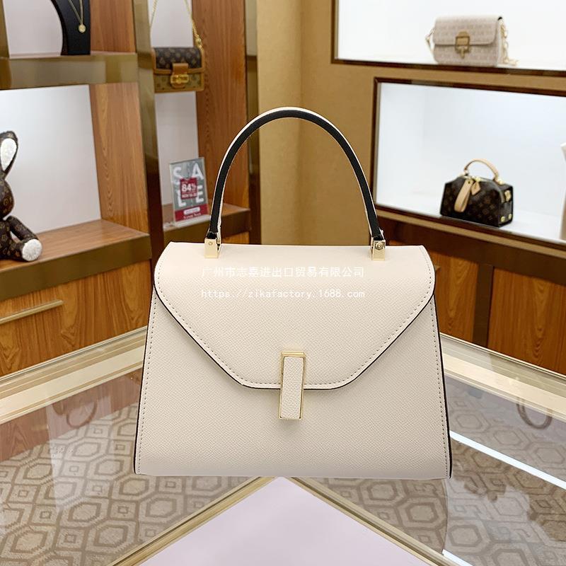 The Story Of Explosions 2024 Rose Liu Yifei'S Red And White Portable Women'S Bag Joker Leather Kelly Bag - Image 2