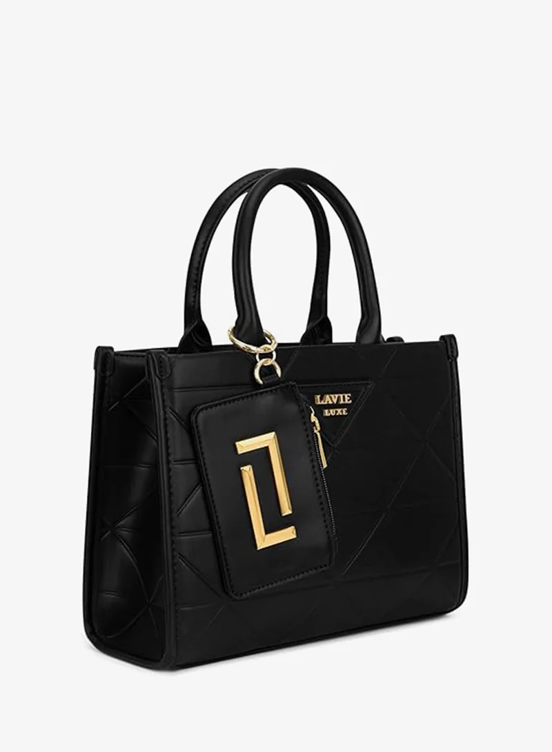 Lavie  Luxe Women's Lisa Large Box Satchel bag (Black) for Women | Best Price UAE