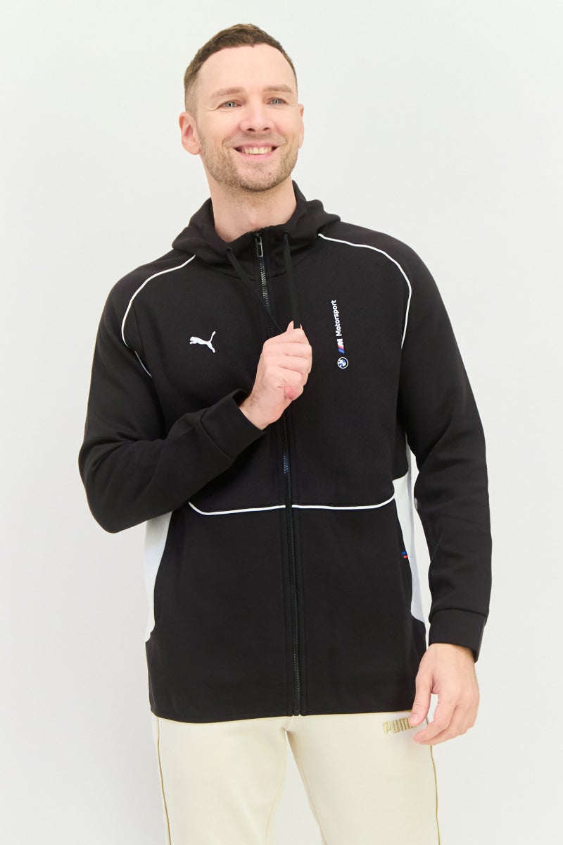 PUMA Puma x BMW Motorsport Men Sportswear Fit Outdoor Hoodie, Black  - Image 1