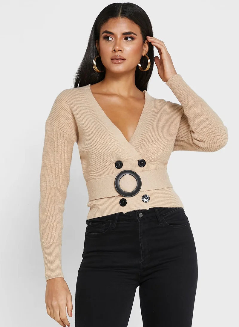ELLA Belted Cardigan