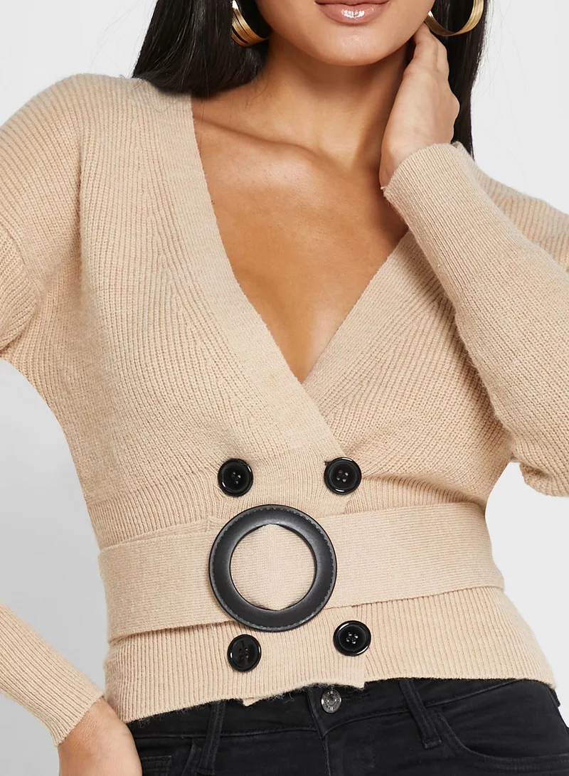 ELLA Belted Cardigan
