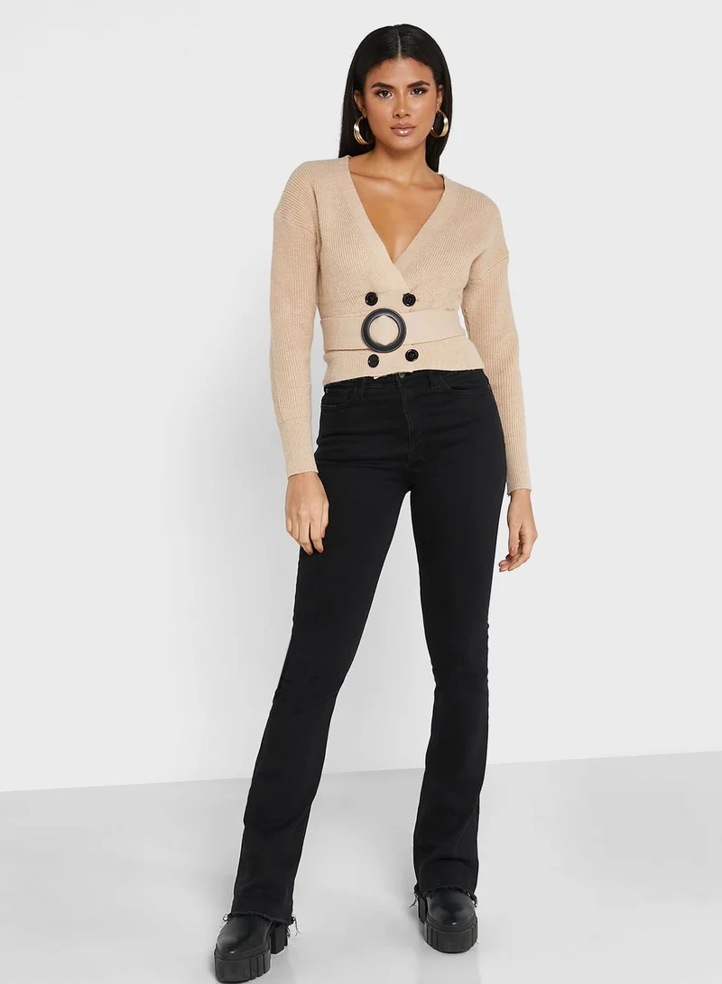 ELLA Belted Cardigan