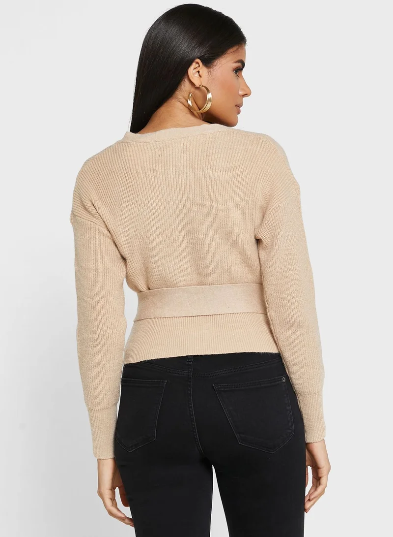 ELLA Belted Cardigan