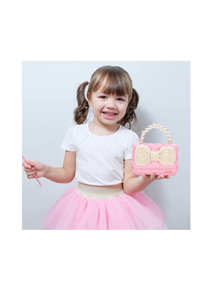SOLARAE Cute Toddler Handbags for Little Girls - Sparkly Bow Crossbody Purses, Princess-Inspired Gifts, Adorable Small Shoulder Bags for Kids, Perfect Toys and Presents! - Image 2