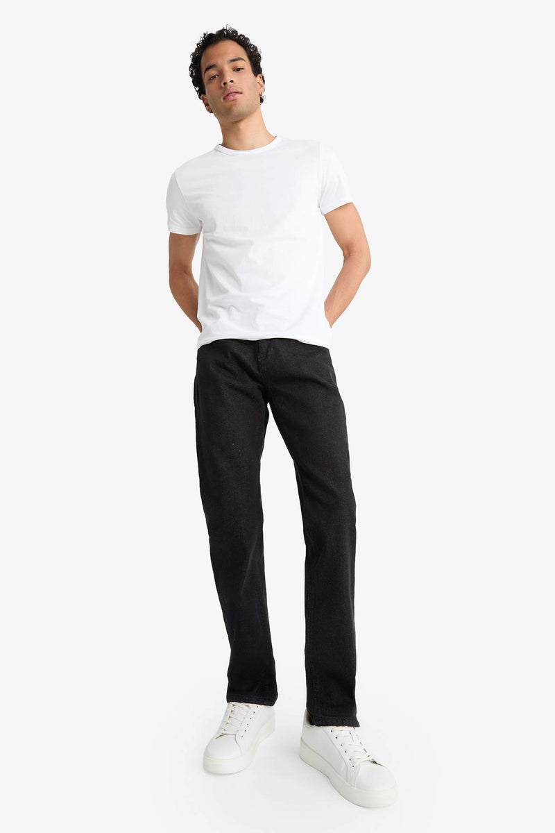 DeFacto Sergio Regular Fit Regular Waist Straight Leg Jeans - Image 2