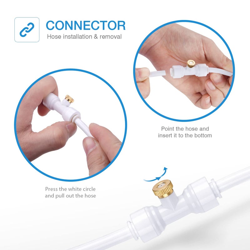 homenote HOMENOTE 10 Pack Brass Misting Nozzles for Outdoor Cooling System  - Image 5