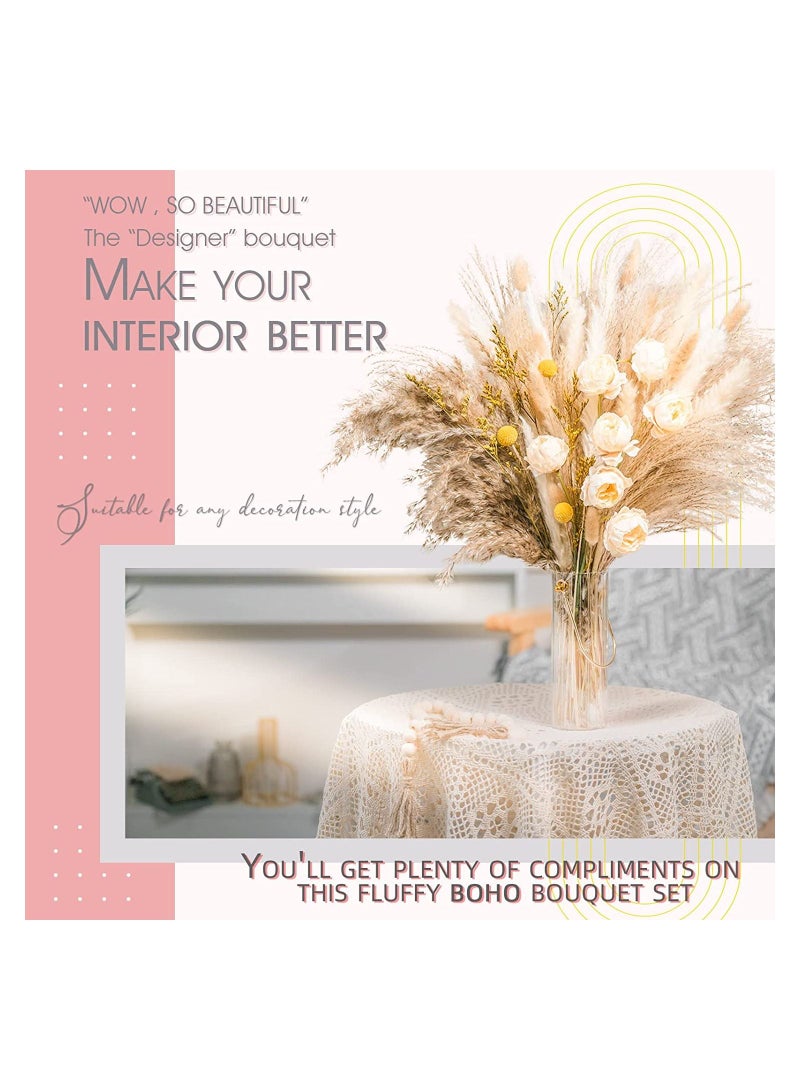 Mericka - 94 pcs Luxury Gift Box Beautiful Pampas Grass Bouquet Decor | Long-Lasting Dried Flowers Bouquet for Boho Home Decor and Boho Wedding Decor (The Designer Bouquet) - Image 2
