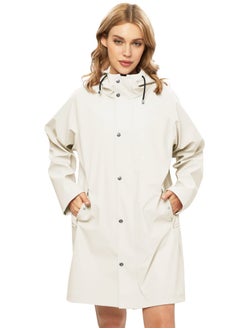 Frostvolt Rain Jackets for Unisex Waterproof, Raincoat Long Hooded Rain Coats Outdoor Windbreaker Trench Coat  - Image 1