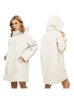 Frostvolt Rain Jackets for Unisex Waterproof, Raincoat Long Hooded Rain Coats Outdoor Windbreaker Trench Coat  - Image 2