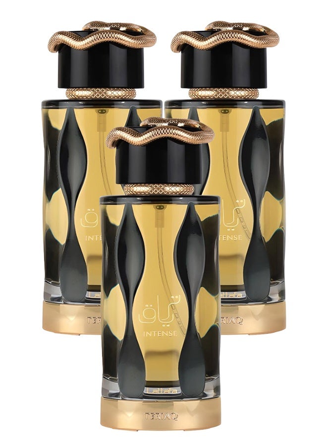 Lattafa 3 Pieces Teriaq Intense Perfume For Unisex 100ml - Image 1