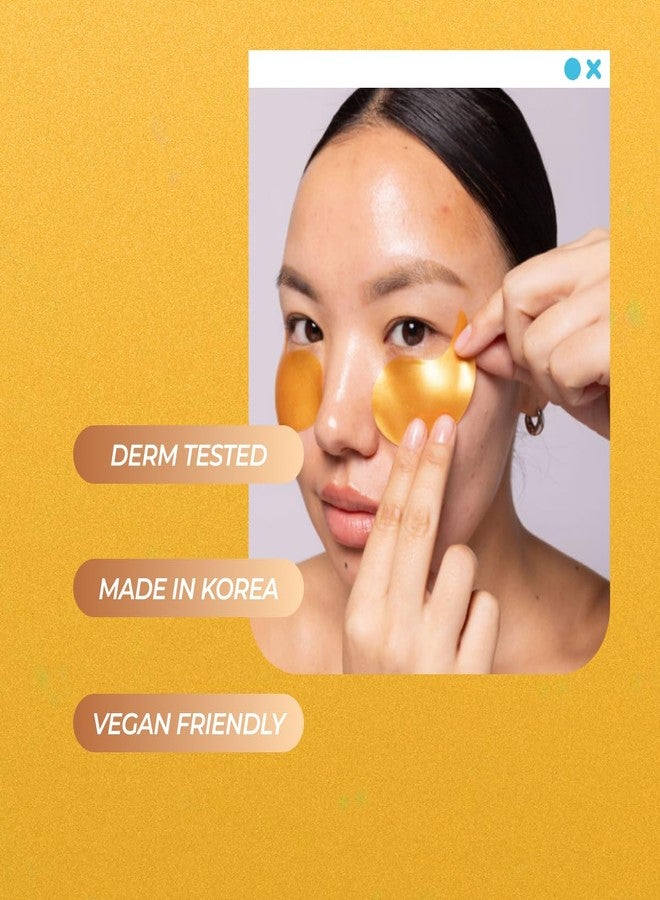 Vitamasques Golden Hydrogel Eye Pads For Puffy Eyes & Dark Circles - Refresh in 15 minutes - Formulated in Korea - 32 Pairs / 64 HydroGel Eye Pads - Image 3
