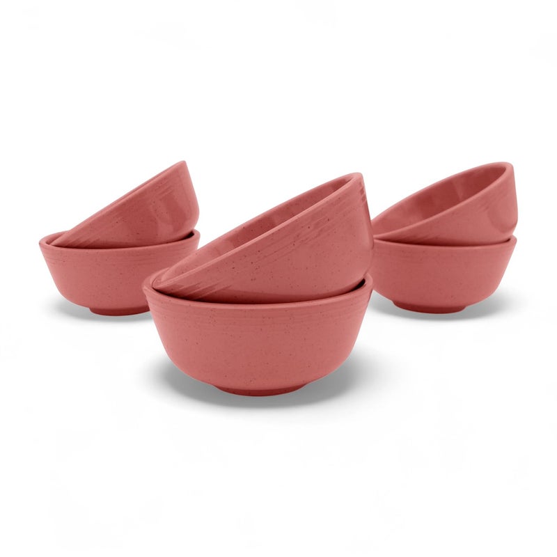 Superware | Pure Melamine | Classic Plus Soup Bowl Set - Pink Sand 4” (6 Nos.) | Stain Free, Glazed Finish - Image 4