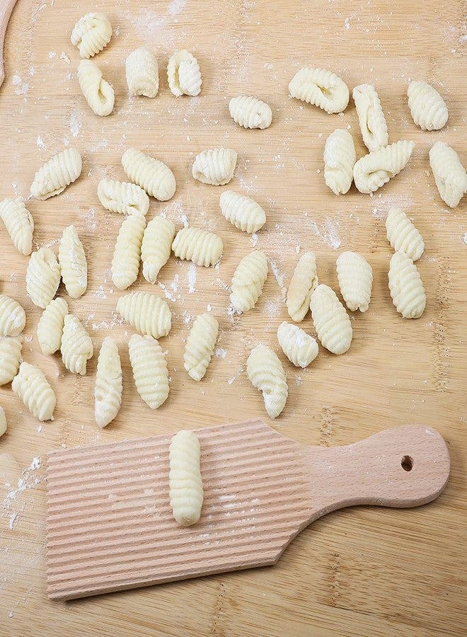 PAMISO 2 PCS Wooden Gnocchi Boards, Homemade Pasta Tool, Homemade Butter Paddles (2.7 in wide) - Image 4