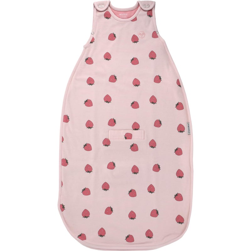 Woolino Woolino Merino Wool and Organic Cotton Ultimate Baby Sleep Sack 4 Season Baby Wearable Blanket TwoWay Zipper Adjustable Sleeping Bag Universal Size 224 Months Strawberry 