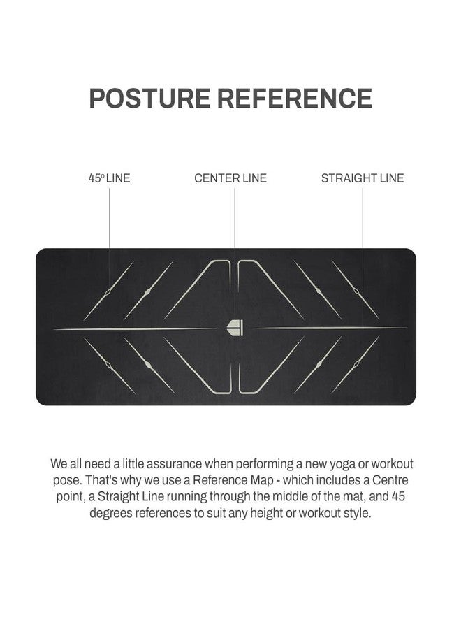 TEGO Core Yoga Mat (Black Gold) | 8mm Ultra-Cushioned TPE Mat with Posture Reference Lines | Antimicrobial, Non-Slip, Lightweight & Portable with Carry Bag | Beginner-friendly Yoga Mat | 72/78 x 26” | Joint-Friendly Mat - Image 5