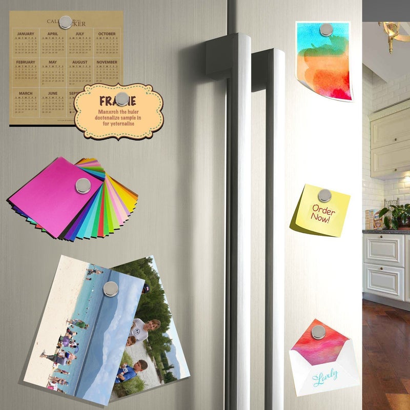 Linlinzz 40pcs Small Round Refrigerator Magnets - Mini Craft Magnets for Whiteboard, Dry Erase Board in Home, Kitchen, School - Image 4