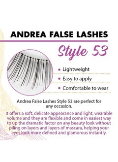 Andrea Andrea False Lashes Style 53 - Black 4 pairs  - Image 3