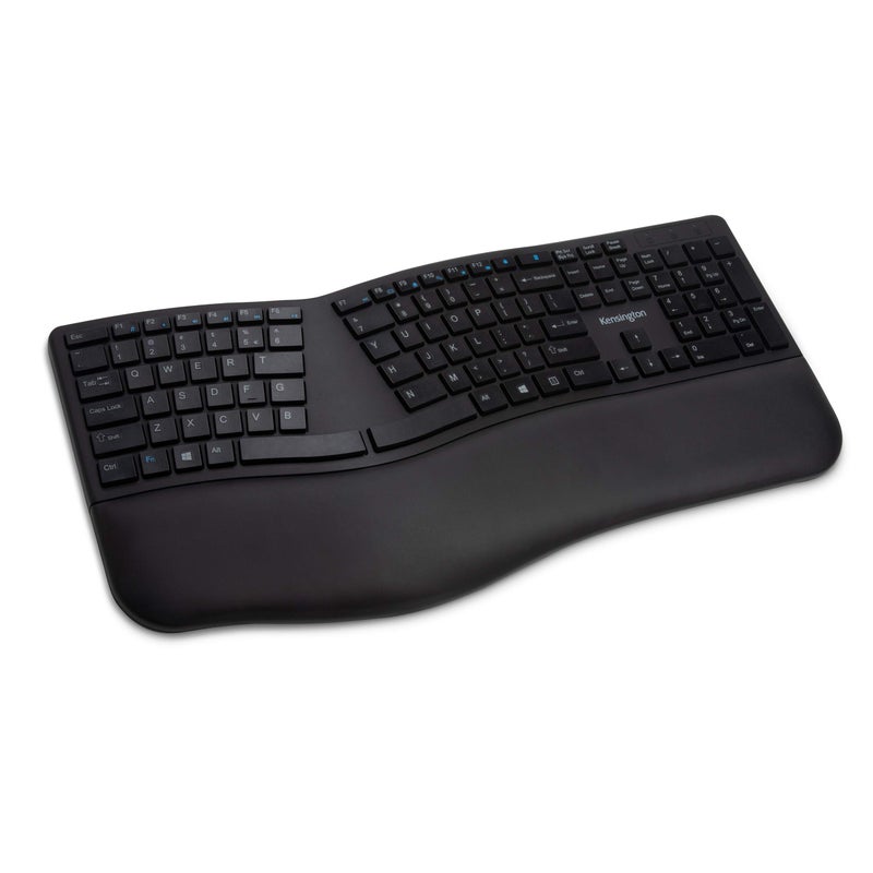 Kensington Pro Fit Ergonomic Wireless Keyboard, Bluetooth - Black (K75401US) - Image 1