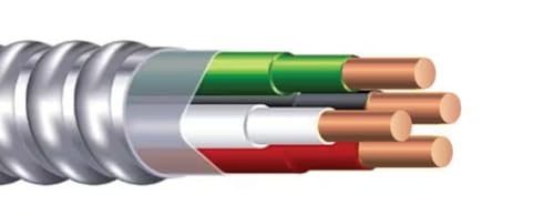 Southwire كابل أرمورلايت من ساوثواير 68579201 نوع MC مصنوعة من الألمنيوم، 14/2، 600 فولت، 250 قدم. - Image 4