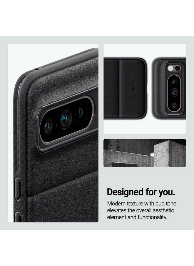 Caseology - CASEOLOGY by Spigen Athlex Back Cover Case Compatible with Google Pixel 8 Pro, [Sandstone Texture], Google Pixel 8 Pro Case with Side Grip Patterns (TPU and PC | Active Black) - Image 1