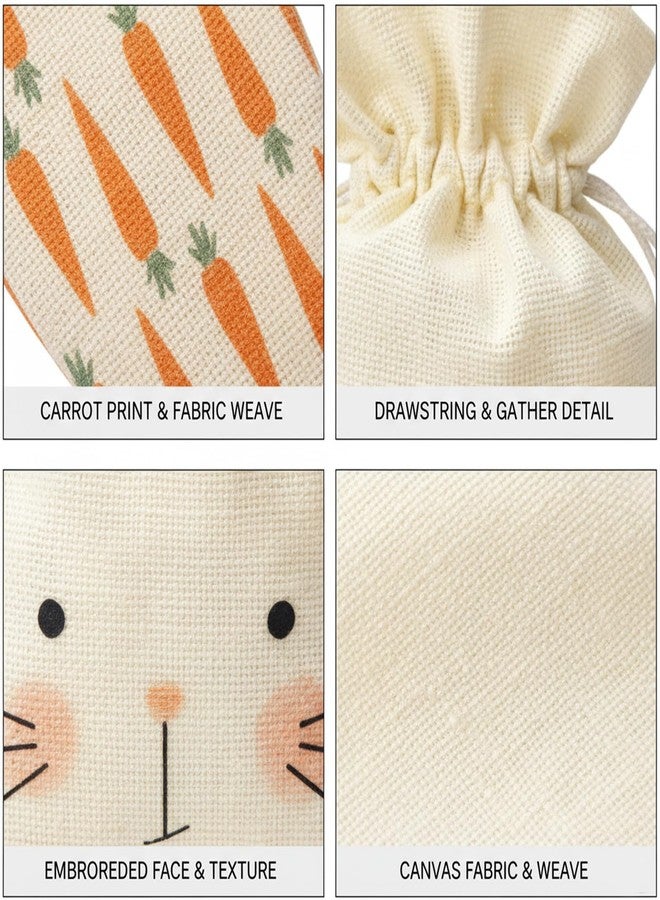 MIRJXB Easter Goodie Bags, Easter Party Favors Bags for Candy Distribution and Holiday Celebrations, Reusable Treat Storage for Easter Egg Hunts, Set of 5 Easter Gift Bags - Image 3