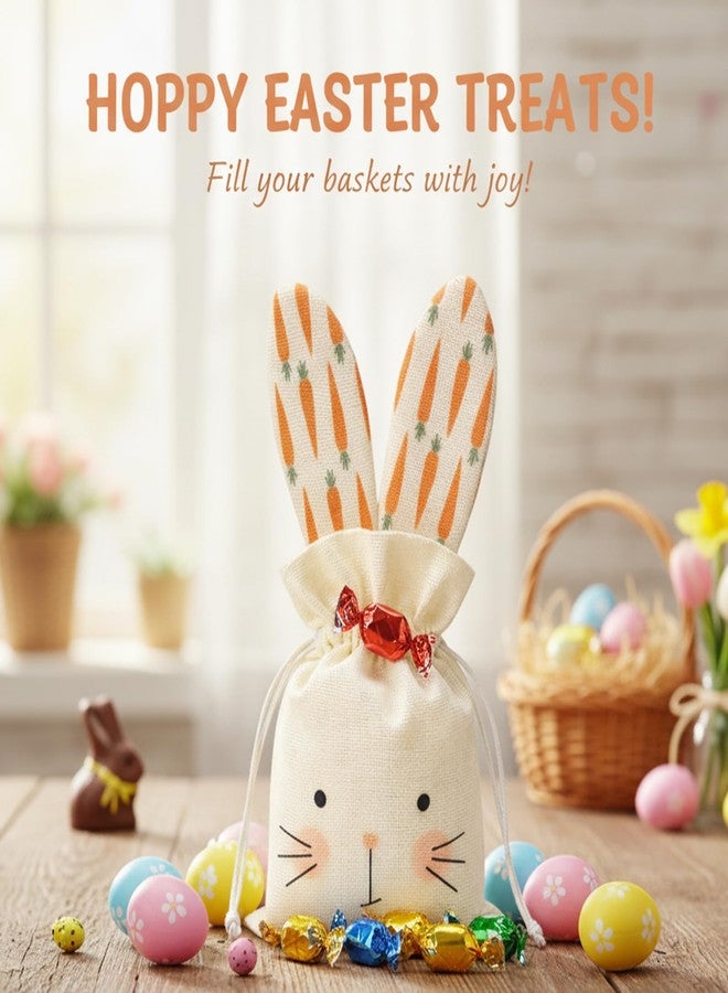 MIRJXB Easter Goodie Bags, Easter Party Favors Bags for Candy Distribution and Holiday Celebrations, Reusable Treat Storage for Easter Egg Hunts, Set of 5 Easter Gift Bags - Image 5