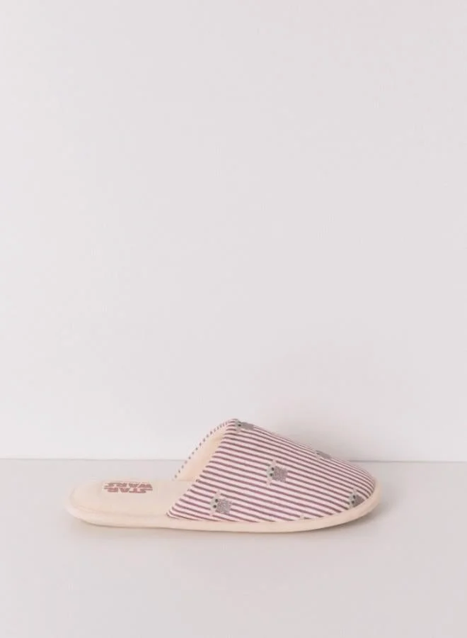 women'secret Striped Baby Yoda slippers