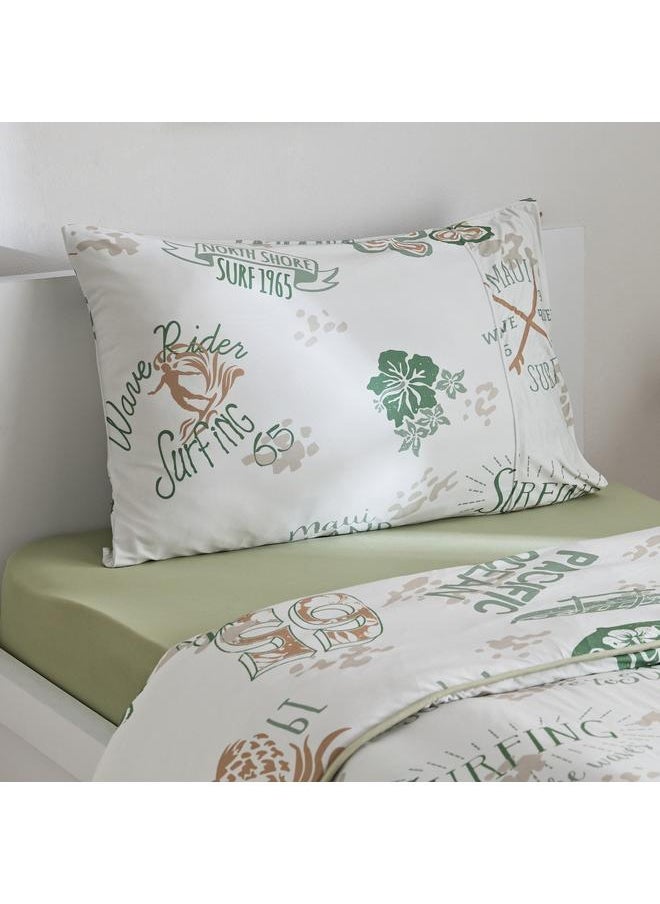 Home Box Joy Adventurer Joyful 2-Piece Single Microfiber Printed Jersey Comforter Set - 135x220 cm  - Image 1