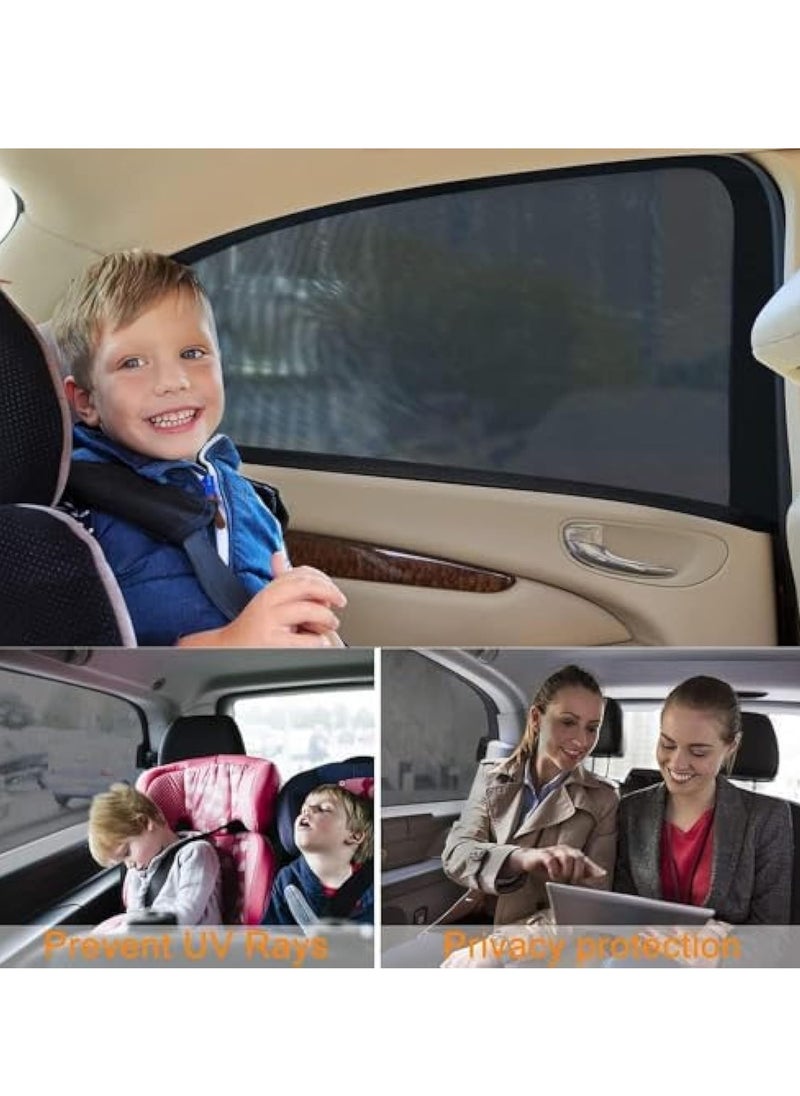 KASTWAVE - 2 PCS Car Window Shades for Baby, Car Rear Children's Window Shades, Car Window Sun Shade for Baby, Car Window Shade All-round Protection for Kids, Car Shades for Window Baby for Adults, Pets - Image 1