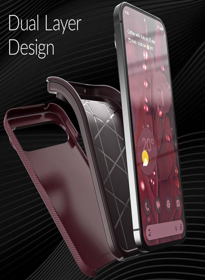 Crave Dual Guard for Google Pixel 9 Pro XL Case, Shockproof Protection Dual Layer Case for Google Pixel 9 Pro XL - Berry - Image 4