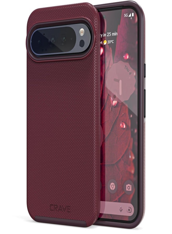 Crave Dual Guard for Google Pixel 9 Pro XL Case, Shockproof Protection Dual Layer Case for Google Pixel 9 Pro XL - Berry - Image 1