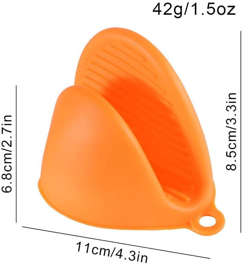 REPLEX Silicone Heat Resistant Cooking Pinch Mitts Mini Oven Mitts Microwave Oven Hand Clip Baking Gloves Cooking Pinch Grips Kitchen Accessory Skid Gloves Pot Holder 6 - Image 5