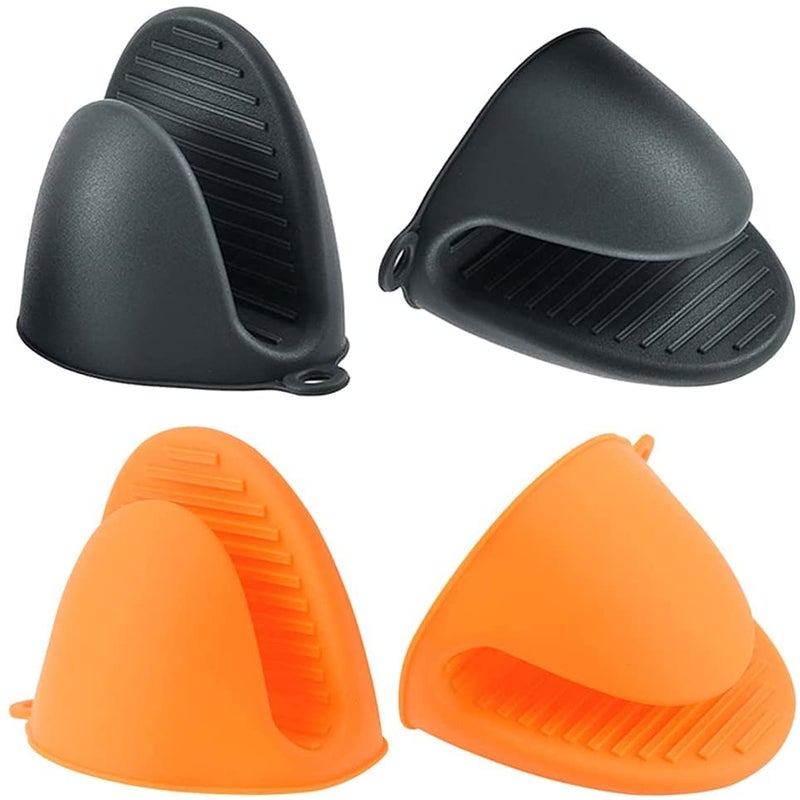 REPLEX Silicone Heat Resistant Cooking Pinch Mitts Mini Oven Mitts Microwave Oven Hand Clip Baking Gloves Cooking Pinch Grips Kitchen Accessory Skid Gloves Pot Holder 6 - Image 2