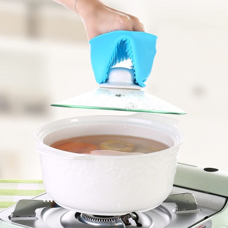 REPLEX Silicone Heat Resistant Cooking Pinch Mitts Mini Oven Mitts Microwave Oven Hand Clip Baking Gloves Cooking Pinch Grips Kitchen Accessory Skid Gloves Pot Holder 6 - Image 4
