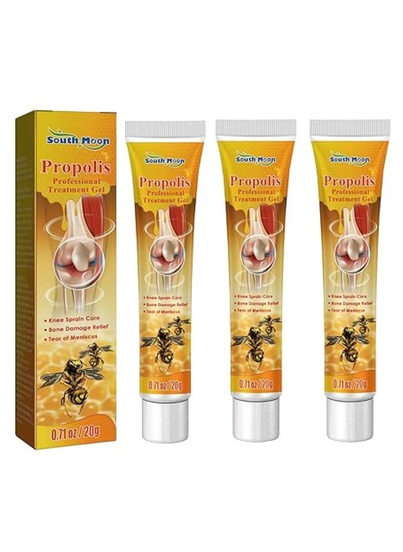 SOUTH MOON 3PCS Pain Relieving Gel,Bee Veno-m Gel,Pain Relief Gel,Back Pain Relief,Joint & Bone Therapy Cream,Pain Relief Cream,Bee V-enom Joint Pain Relief Joint Care Gel for Back, Shoulders & Muscle Pain Relief  - Image 1
